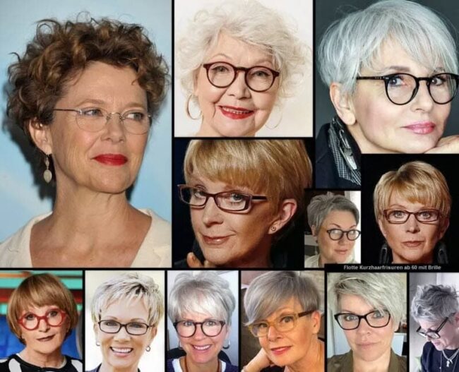 Flotte Kurzhaarfrisuren Ab Mit Brille Der Neue Chic Frisuren