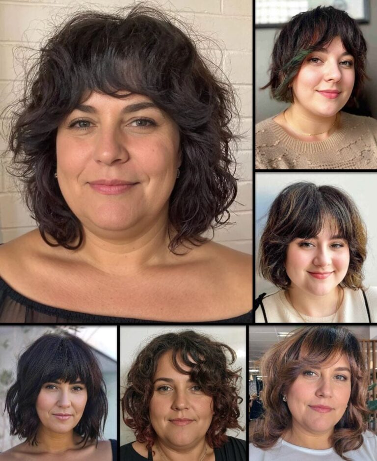 Doppelkinn Frisuren für Mollige Frauen mit Rundem Gesicht Stil Tipps