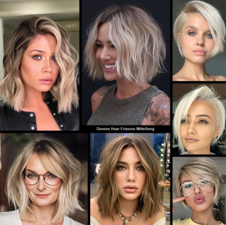 Mittellang Frech Stufenschnitt (Der Frisurentrend 2024!) – Frisuren