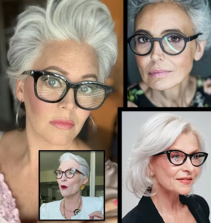 Flotte Kurzhaarfrisuren ab 60 mit Brille Perfekten Schnitt für Ihre Gesichtsform