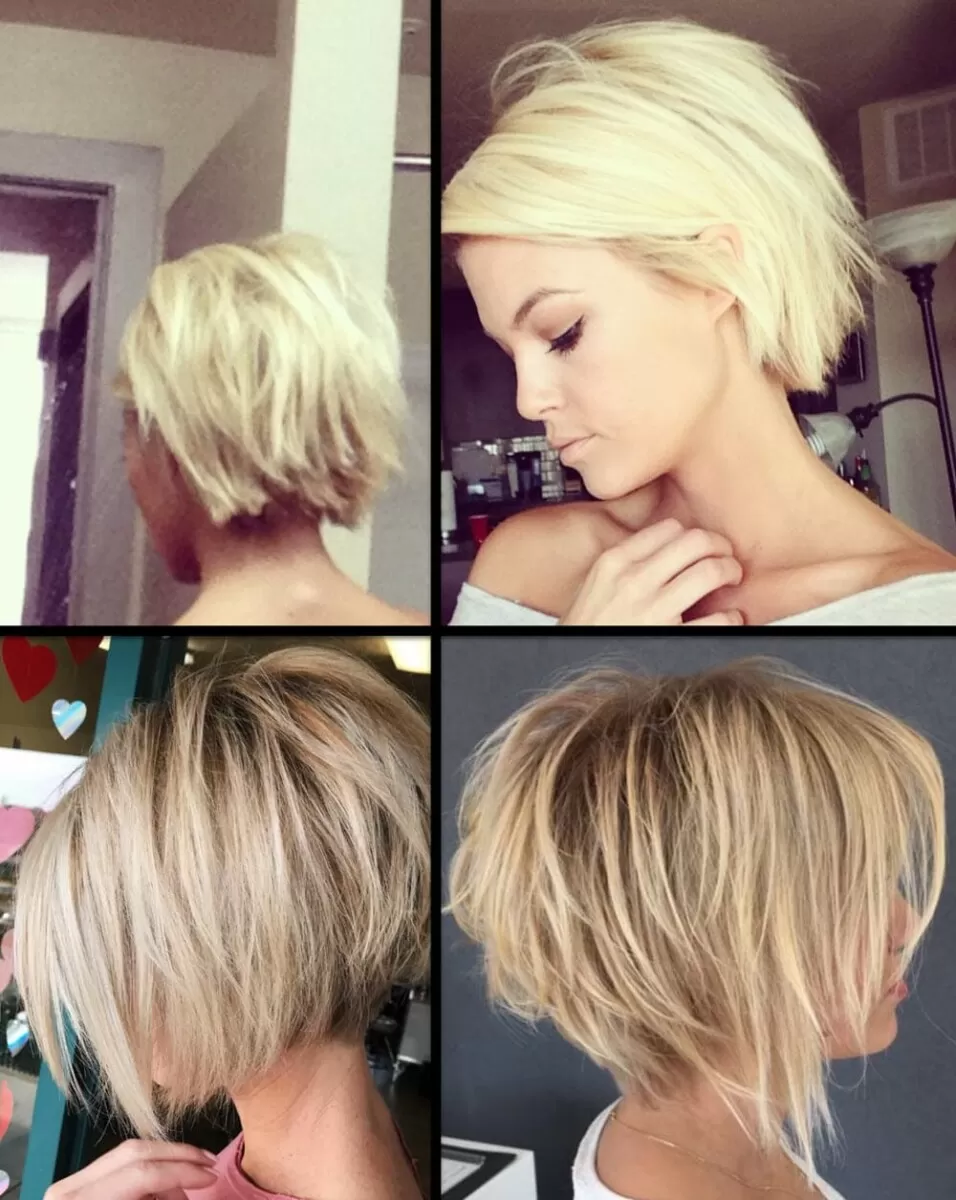 Stilvolle Hinten Kurz Frech Bob Frisuren Stufig Hinterkopf Bilder