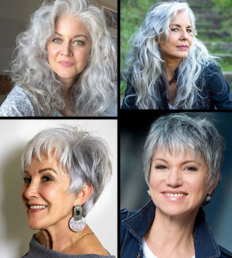 Altere Frauen Freche Frisuren Fur Graue Haare Ab 60