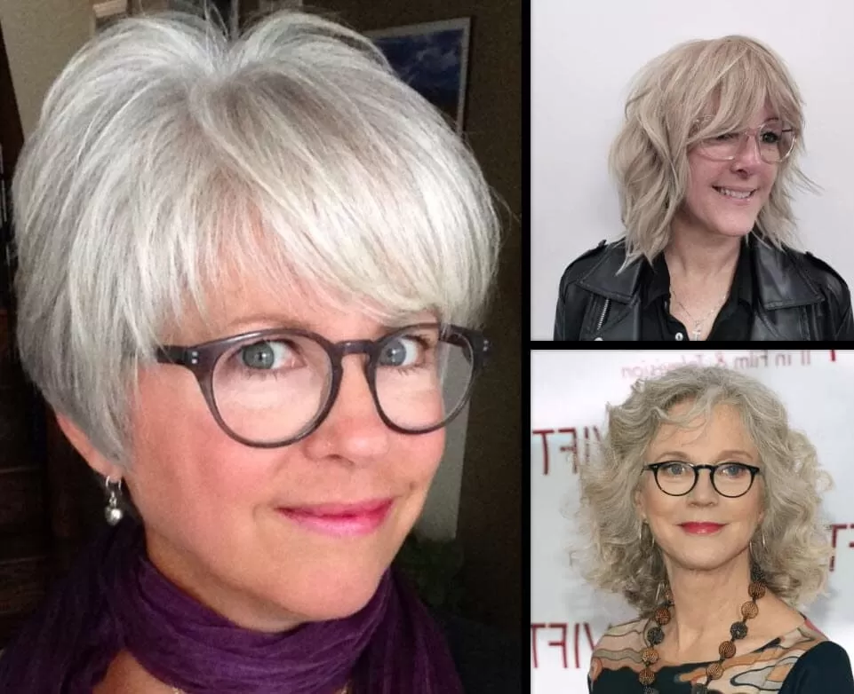 Frisuren ab 50 mit Brille für stilbewusste Frauen