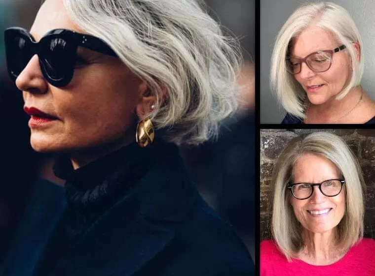 Stilvolle Frisuren ab 50 mit Brille für moderne Frauen