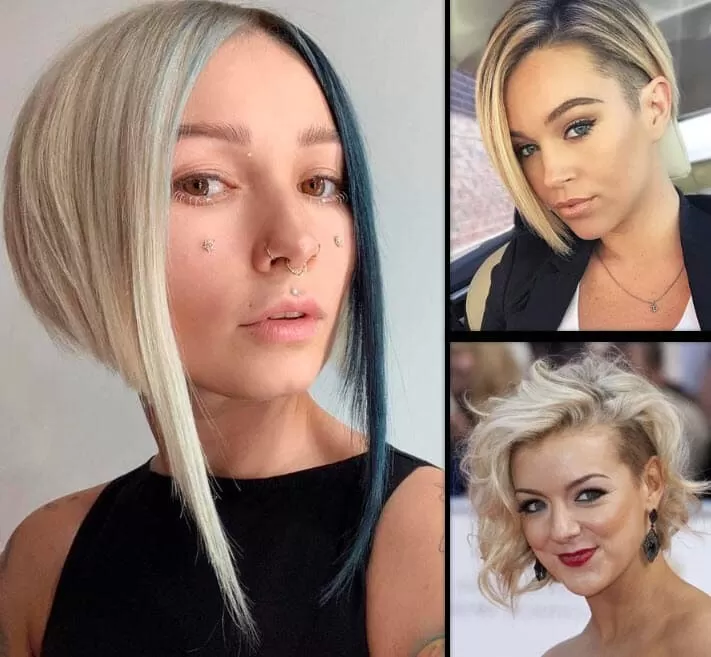 Kreative Undercut Bob Frisuren für Frauen mit verschiedenen Haarfarben