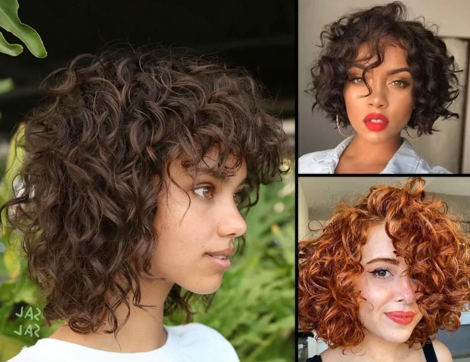 frisuren mit locken Lockiger Bob Curly Bob