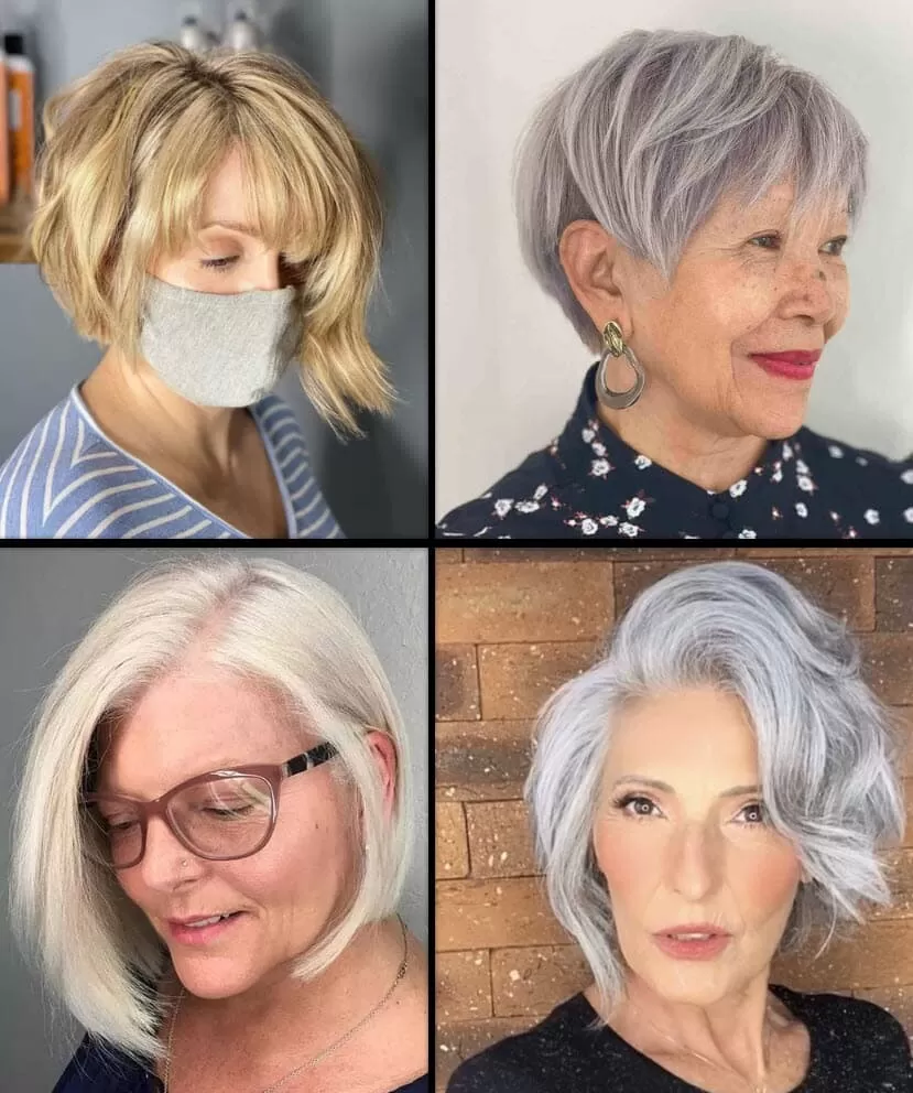 kurzhaarfrisuren ab 60 die jünger machen Dünnes Haar