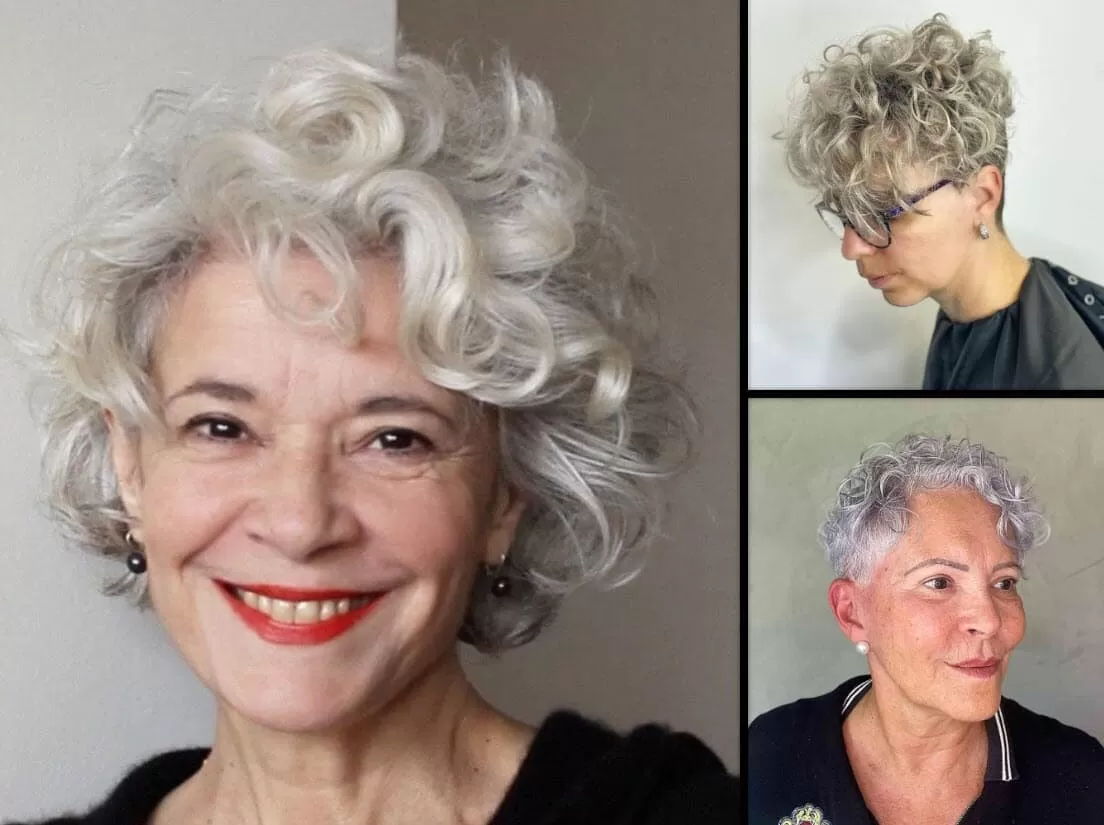 kurzhaarfrisuren ab 60 die jünger machen Lockige Haare