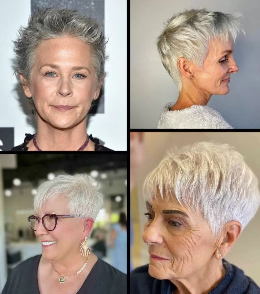 kurzhaarfrisuren ab 60 die jünger machen Pixie Cut