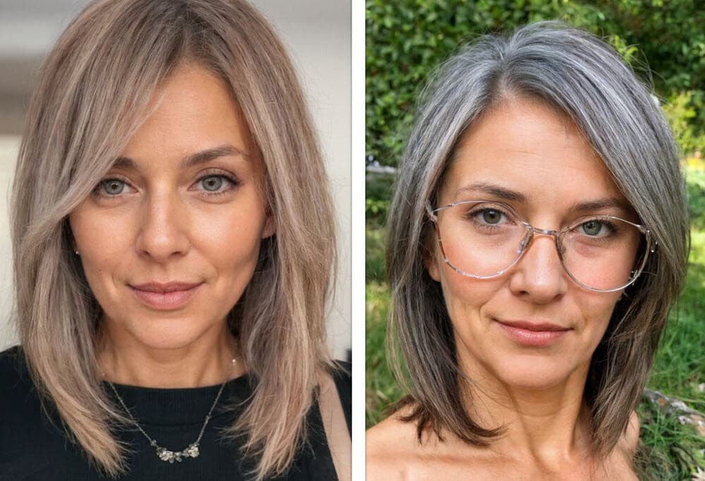 Unkomplizierte Frisuren Mittellang ab 50 (Jungem Look!)