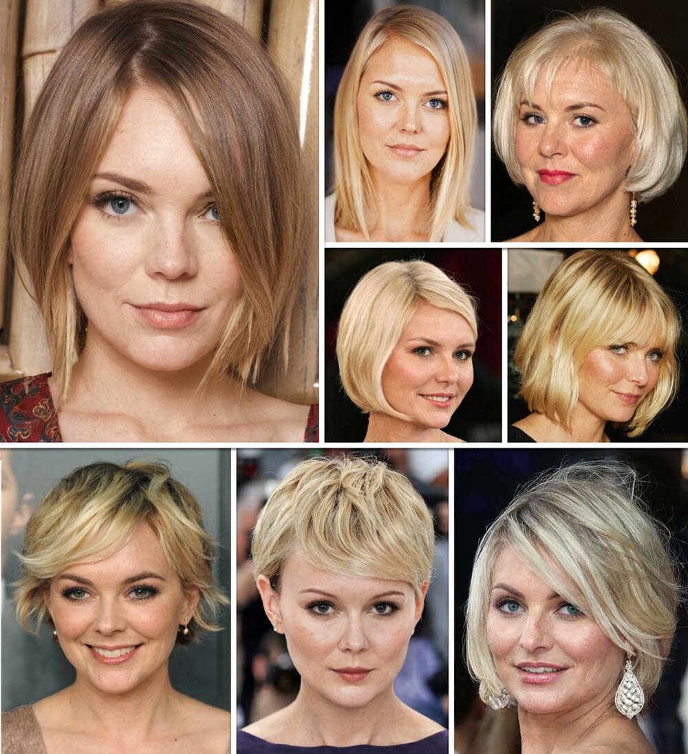 Dünnes Haar Frisuren Rundes Gesicht Auswahl an kurzen und mittellangen Frisuren für dünnes Haar und runde Gesichter.